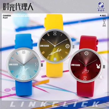 Аниме ССЫЛКА НАЖМИТЕ Shiguang Daili Ren Lu Guang Cheng Xiao Shi Qiao Ling Косплей Кварцевые часы Модные наручные часы Студенческий подарок 13