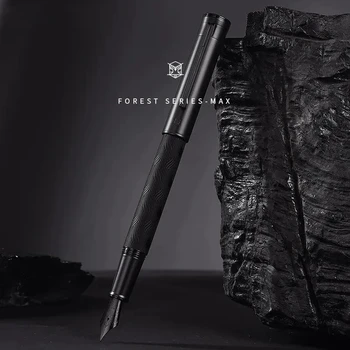 Авторучка HONGDIAN 1860 Black Forest EF0.4mm / F0.5mm / M0.7mm С наконечниками в стиле Ретро Из Китайского Узла, Титановая Черная Ручка Для письма, Канцелярские принадлежности 7