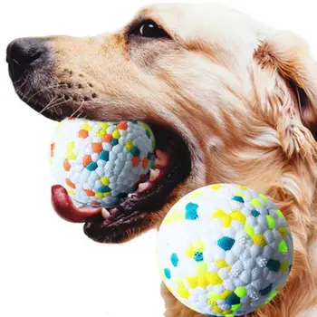 Игрушка Для Домашних Собак Супер Устойчивый К Укусам Мяч Легкий Жевательный Мяч ETPU Высокоэластичный Интерактивный Метательный Летающий Игрушки Для Собак Аксессуары