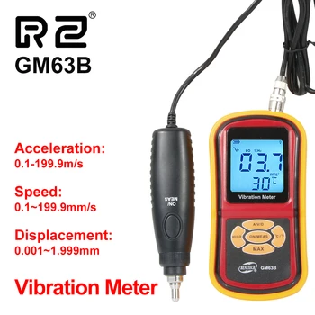 Измеритель вибрации GM63B Визуально отображает значение измерения и состояние измерителей вибрации Инструменты 12