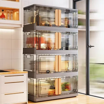 Роскошный шкафчик-буфет в скандинавском стиле, шкаф для столовой, современный буфет для хранения в гостиной, Мобильная кухонная мебель Cucina SR50CG 12