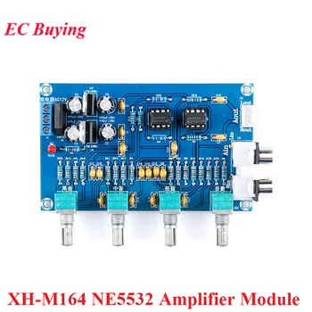 XH-M164 NE5532 Стерео Предусилитель-Предусилитель Тональная плата Аудио 4-Канальный Модуль Усилителя 4-Канальная Схема Управления Телефонным предусилителем 11