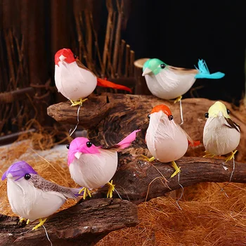 Высококачественная имитация пера 10x6 см Набор искусственных птиц для декораций своими руками 