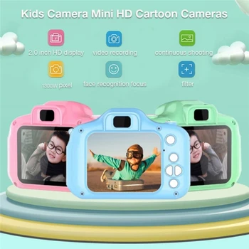 X2S Детская обучающая камера для детей в подарок для ребенка Мини-цифровая камера Видеокамера 1080P с 2-дюймовым экраном дисплея W3JD 11