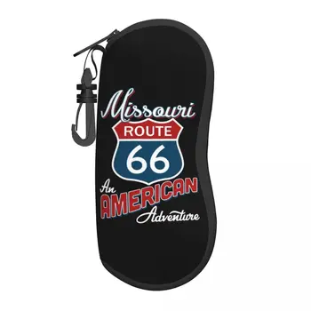 Missouri Route 66 America Футляр для очков для женщин и мужчин, мягкий защитный чехол для солнцезащитных очков America Highway 6