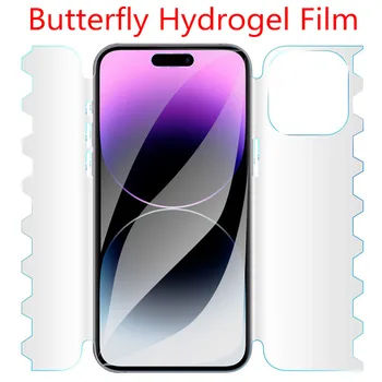 Гидрогелевая пленка-бабочка для всего тела для iphone 14 13 12 11 Pro Max Mini 14 Plus Защитная пленка для экрана на iphone 13 14 Pro Max Film 2