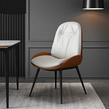 Минималистский Роскошный Дизайн обеденных стульев Для гостиной, Современные Расслабляющие Обеденные стулья, Мебель для макияжа, Предметы домашнего обихода WZ50DC 12