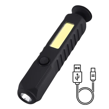 Светодиодные фонари BORUiT, супер яркая портативная рабочая фара USB-C, перезаряжаемая, для рыбалки, кемпинга, Водонепроницаемый налобный фонарь 3
