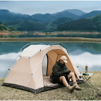 Vidalido 2Persons TC, Хлопковая военная палатка для отдыха на природе, Многофункциональная однослойная москитная сетка для общежития, Легкая портативная 5
