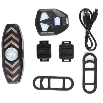 Светодиодный задний фонарь для велосипеда, беспроводной пульт дистанционного управления, поворотный задний фонарь для дорожного велосипеда
