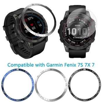Безель из нержавеющей стали для Garmin Fenix 7/7 S/7X Smartwatch, металлическая крышка, Бамперное кольцо, защитные аксессуары для спортивных часов 3