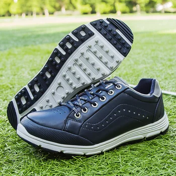 Водонепроницаемые мужские туфли для гольфа, красные, черные, уличные Легкие Качественные кроссовки для гольфа, мужские удобные спортивные кроссовки для ходьбы. 4