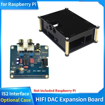 Плата расширения Raspberry Pi 4 HIFI DAC Модуль звуковой карты IS2 Интерфейс для расширения систем воспроизведения звука Дополнительный чехол 7