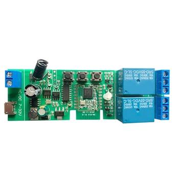 2CH DC5-32V Модуль Реле Zigbee Пульт Дистанционного Управления Выключателем Света Vioce Для Alexa Google Home Sonoff/Tuya Smart Hub Gateway