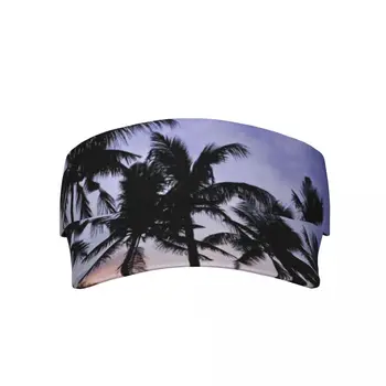 Спортивные солнцезащитные кепки Palm Trees с сенсорными застежками для занятий спортом на открытом воздухе, Регулируемые солнцезащитные кепки для мужчин и женщин 12