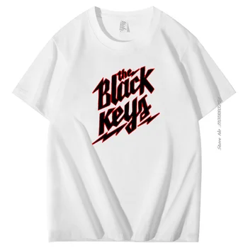 Мужская футболка, летняя хлопковая забавная футболка, подарочные топы, футболки The Black Keys, унисекс, повседневные свободные футболки в крутом стиле, мужская одежда 9