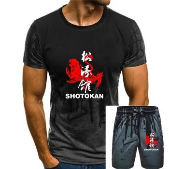 Новая популярная мужская черная футболка для боевых искусств ШОТОКАН каратэ S-3XL 15