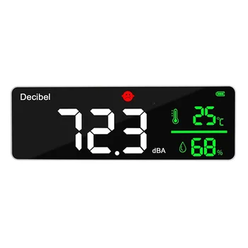 Измеритель децибел, настенный измеритель уровня звука, измеритель влажности с индикатором значков будильника, широкое применение в классе