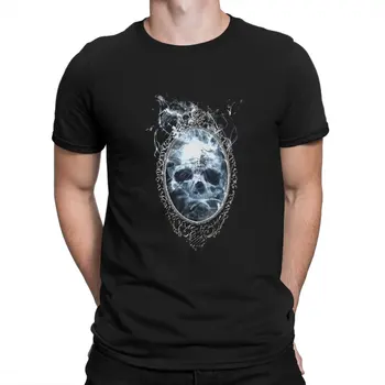 Креативная футболка Demons Mirror для мужчин, футболка из чистого хлопка с круглым воротом, персонализированные подарки на день рождения, уличная одежда 13