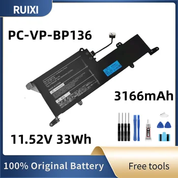 100% Оригинальный Аккумулятор RUIXI 11,52V 3166mAh 33Wh PC-VP-BP136 Для Ноутбука NEC 3ICP4/43/110 Аккумуляторных Батарей + Бесплатные Инструменты 4