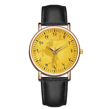 Кварцевые часы для девочек, представительниц меньшинств, часы с круглым циферблатом, водонепроницаемые часы из натуральной кожи Zegarek Damsk 2