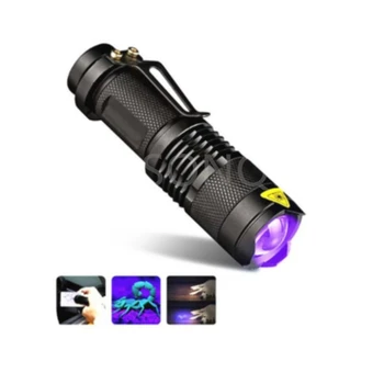 УФ-светодиодный фонарик 2000LM Q5 Mini LED фонарик AA /14500 с регулируемым фокусным расстоянием, USB-вспышка, фонарик-ручка