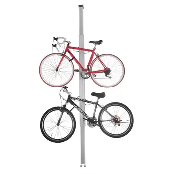 Велосипедная алюминиевая подставка для велосипеда, стеллаж для хранения или демонстрации велосипедов вмещает два велосипеда 3