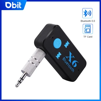 Автомобильный Bluetooth-приемник AUX 3,5 мм, беспроводной адаптер Bluetooth 5,0, аудио конвертер, стерео громкая связь, воспроизведение с карты памяти 1