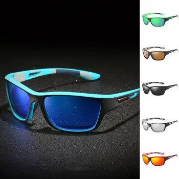 Портативные солнцезащитные очки Эргономика высокой четкости, велосипедные очки с защитой от ультрафиолета, Поляризованные ослепительные спортивные солнцезащитные очки для улицы 10