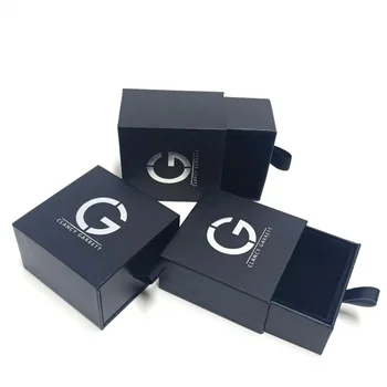 индивидуальный дизайн Высококачественная бумага из кожзаменителя Картонная упаковка для ювелирных изделий Подарочная коробка с логотипом 10