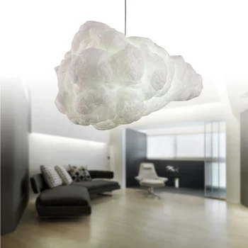 Креативный подвесной светильник в форме облака: подвесной светильник, модная декоративная ткань для потолка домашнего ресторана, бара, кафе 2