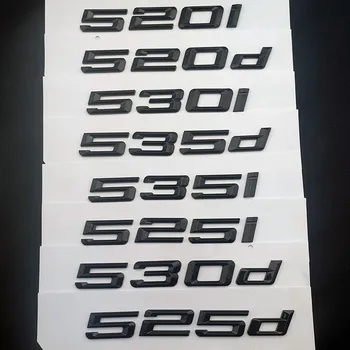 Черные Буквы Для Автомобиля BMW 520i 520d 525i 525d 530i 530d 535i 535d Логотип E60 E39 E34 F10 Xdrive Эмблема Багажника Наклейка Аксессуары