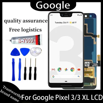 100% Тестовый AMOLED для Google Pixel 3 XL 3XL ЖК-дисплей Сенсорный дигитайзер для Google Pixel 3 Замена ЖК-экрана Pixel3 8