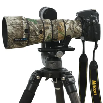 Водонепроницаемый Камуфляжный Чехол ROLANPRO для объектива Nikon AF-S 500mm F5.6E PF ED VR, Защитный Чехол Для камеры Nikon 15