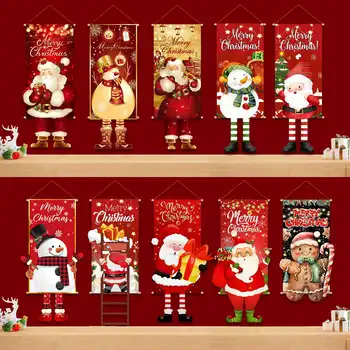 Новый год 2024, Рождественский Подвесной флаг, Рождественское украшение для дома 2023, Рождественские украшения Noel Navidad Natal 13