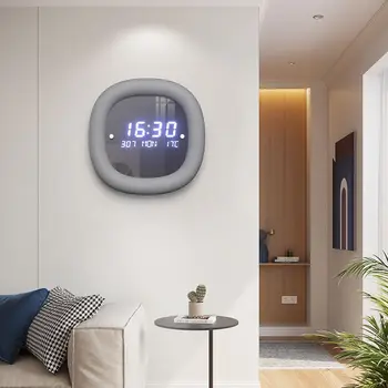 Новые современные простые домашние электронные часы с датой и температурой, настенные креативные часы, настенные часы 10