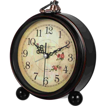 Модный декор Настольные часы Винтажные часы Старомодная спальня Гостиная Рабочий стол Сигнализация Офис 9
