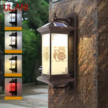 Уличный солнечный настенный светильник ULANI Creativity Китайское бра LED Водонепроницаемое IP65 для дома, виллы, балкона, двора 3
