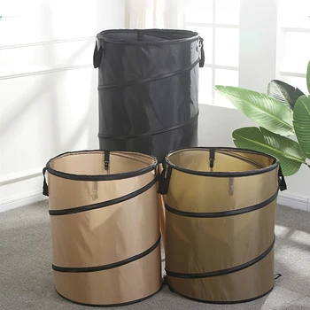 Садовый мешок для хранения мусора Банка большой емкости Многоразовый Листовой мешок для мусора Складные Мусорные баки Контейнеры для сбора мусора Бункеры 3