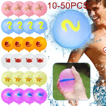 Силиконовый шар-всплеск, Быстро наполняющиеся Многоразовые водяные шары, Водяной шар, Детский водяной шар, водяная бомба, игрушка для игры в бассейне на открытом воздухе 12
