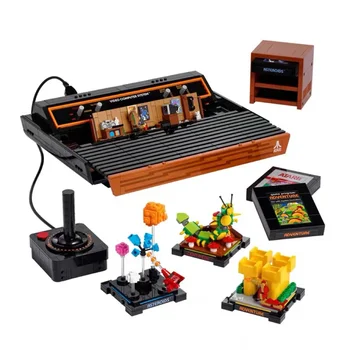 В НАЛИЧИИ Креативность Atari 2600 Строительные Блоки Модель Fit 10306 MOC Винтажная Игровая Консоль Кирпичи Игрушки для Мальчиков Подарочный Набор на День Рождения