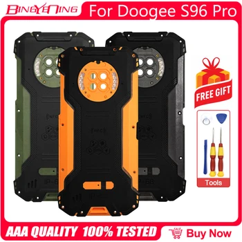 100% Новый Оригинал Для Doogee S96 Pro Крышка Батарейного Отсека Задняя Крышка Запасные Части С Громкоговорителем + Объектив Задней Камеры Телефона 11