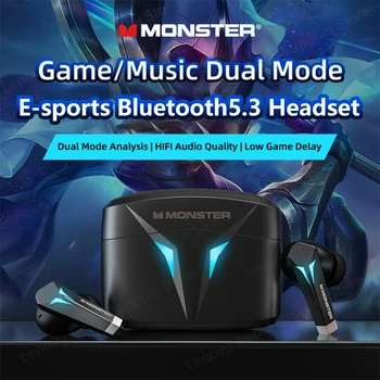 Оригинальный Monster XKT06 Bluetooth 5.2 Наушники TWS Беспроводные Наушники Спортивные Наушники Игровая Гарнитура С Шумоподавлением 2023 Новинка 13