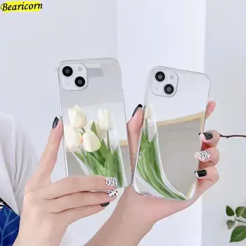 Роскошный Зеркальный Чехол Для Телефона из ТПУ Xiaomi mi 11 Lite 11X 11i 11T Civi 1s Mix 2 4 12S Ultra 12X 13 Pro 5G Противоударные Чехлы