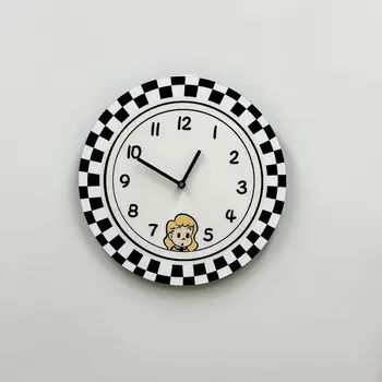 Креативное украшение Настенные часы 2023 Гостиная Детская комната Немой Милые часы Настенные часы 7