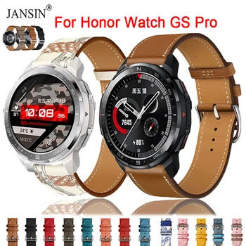 Кожаный ремешок для часов Ремешок для Honor Watch GS Pro Браслет Ремешки для часов Huawei Honor Watch GS Pro Замена браслета Correa 3
