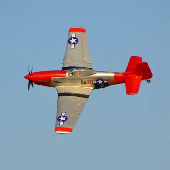 LX /Laxiang/Sky Flight Hobby P51 Красный Mustang RC пропеллер Warbird RTF 5