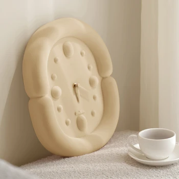Настенные Часы Marshmallow 3D Дизайн Корейский Стиль Замшевые Настенные Часы Настенное Украшение для Гостиной Домашний Стол Docor Декор Столовой 8
