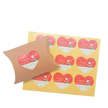 90 шт./упак. Наклейки с надписью Love Label с рисунком снеговика для выпечки еды или конверта, наклейка-наклейка 