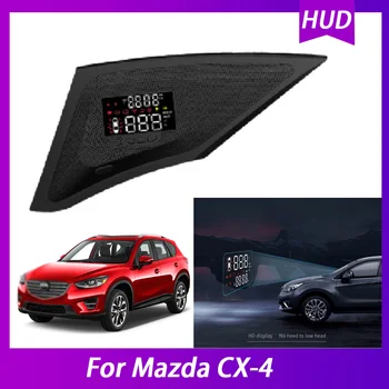 Высококачественный Автомобильный Головной Дисплей HUD Для AMazda CX-4 HD OBD Digital Speedometer Автомобильный Головной Дисплей HUD Подключи и Играй